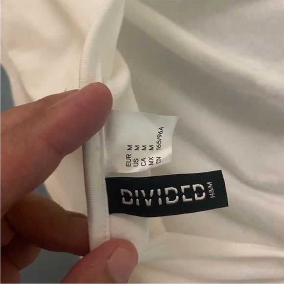 H&m white halterneck crop top - Picture 3 of 5